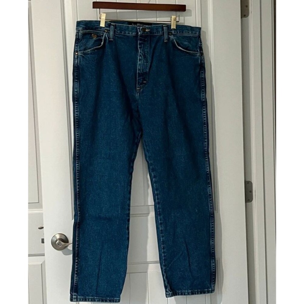 Wrangler George Strait Cowboy Cut Jeans Mens 38x30 Med Wash Western Original Fit